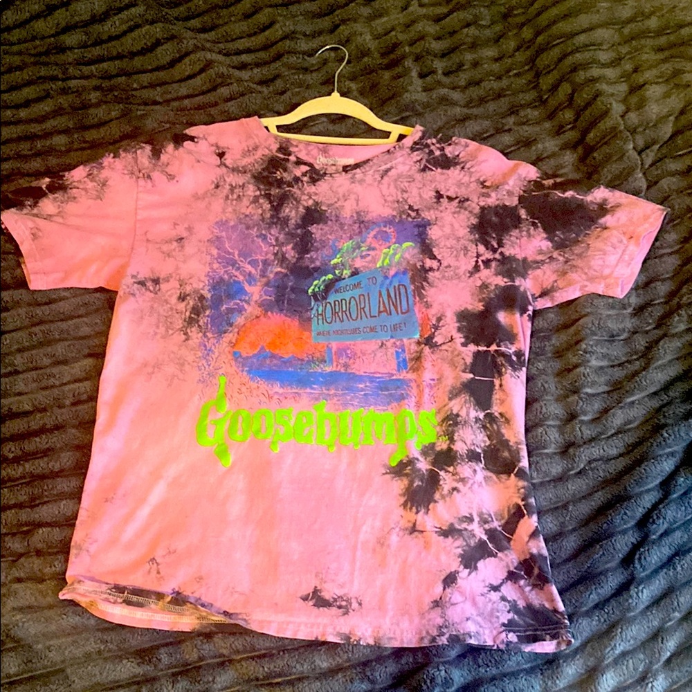 Mens Tie-Dye T-Shirt - Pink and Black